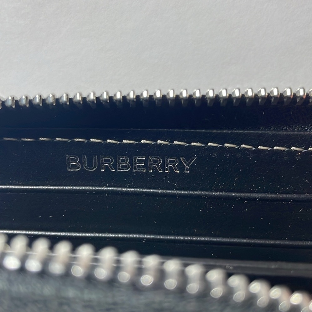 Burberry Zip Wallet with Woven Leather Lanyard - Unisex - Picture 3 of 6